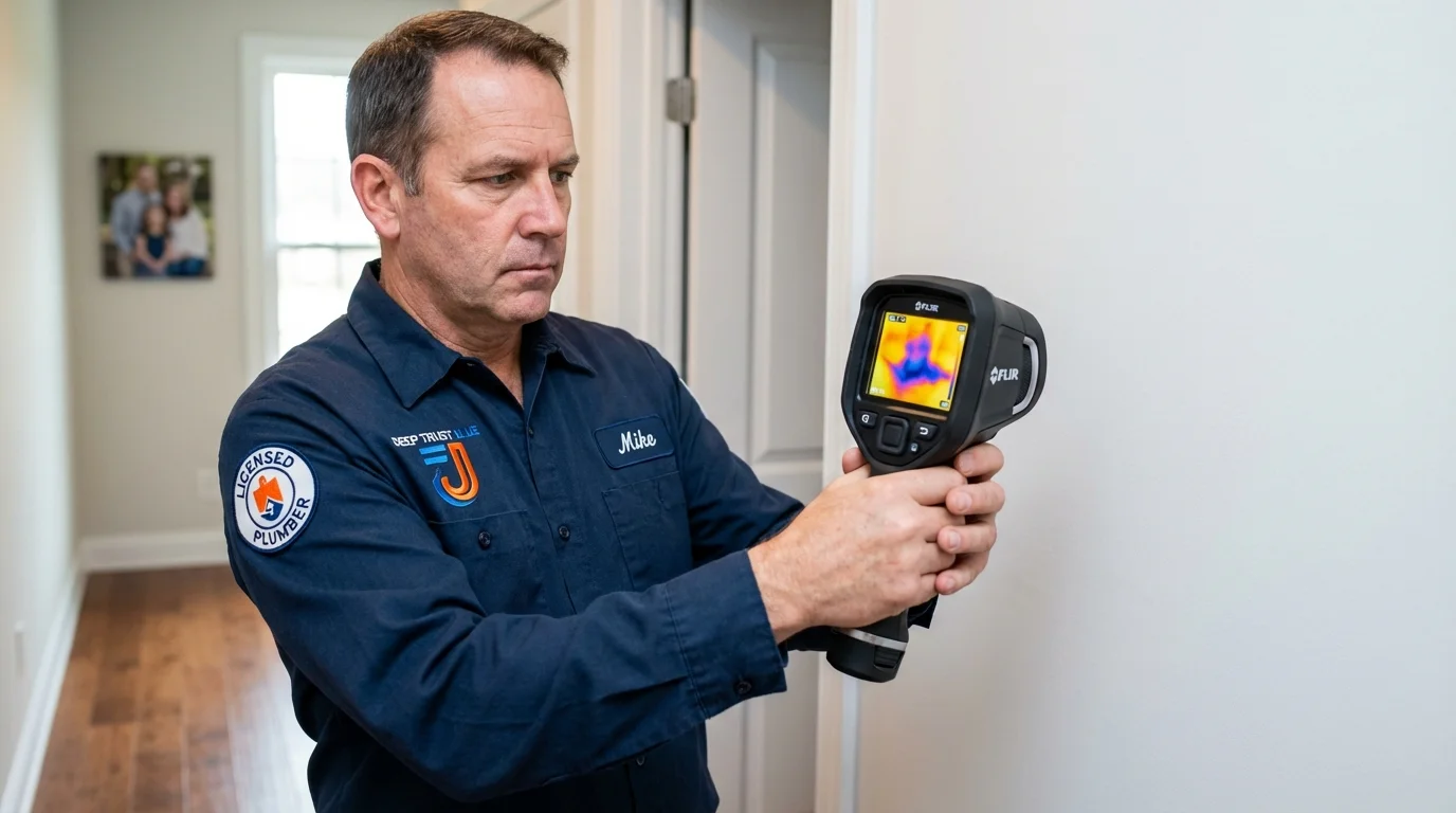 Thermal imaging leak detection by Johns Plumbing LLC in Cheswick